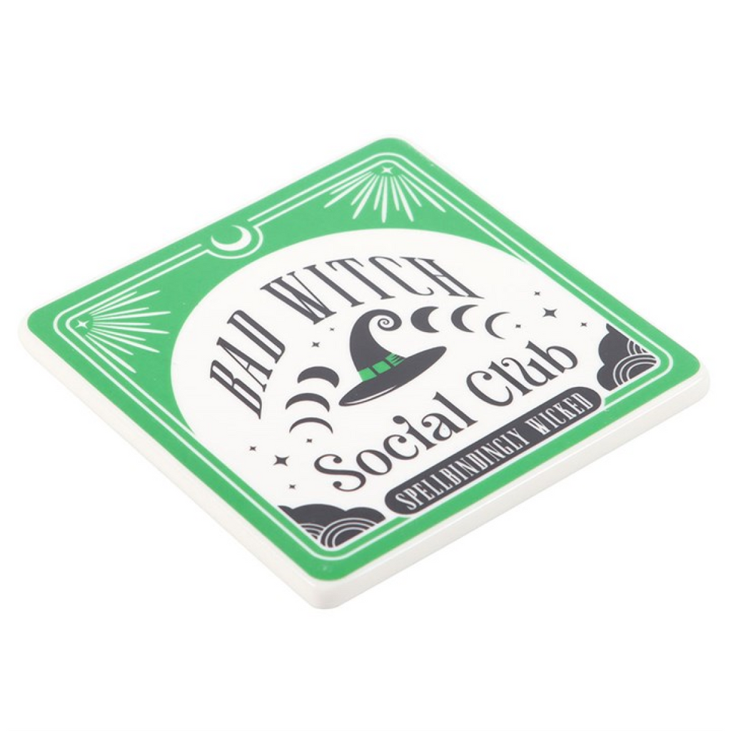 Bad Witch Social Club Mug and Coaster Set