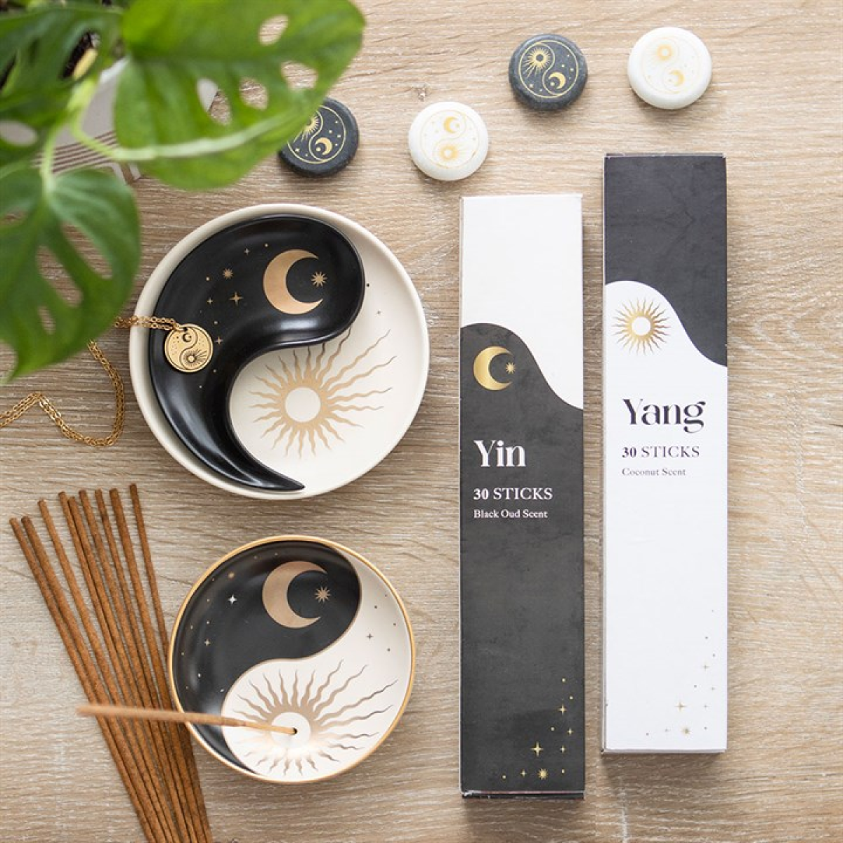 *Yin Yang Ceramic Incense Holder (12/24)