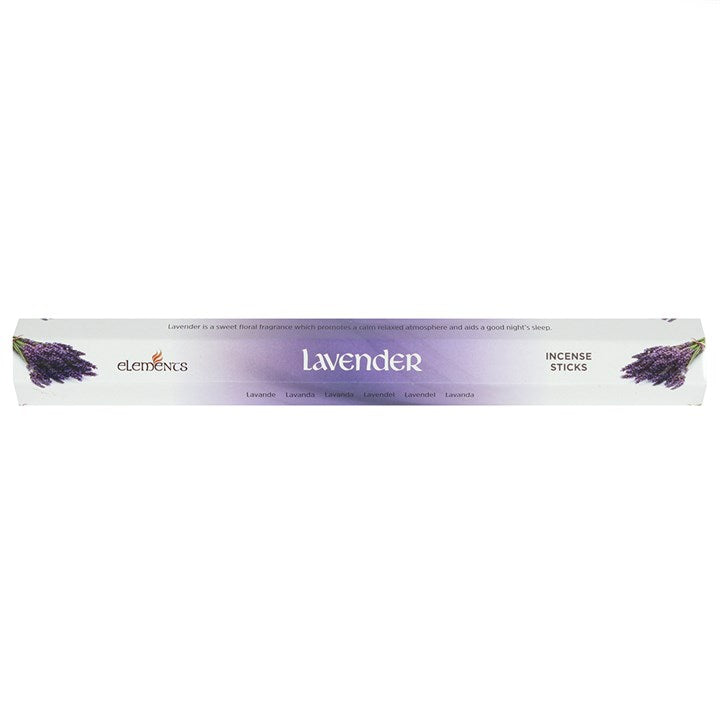 Set of 6 Packets of Elements Lavender Incense Sticks